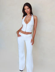 Kittie Twill Pant - White