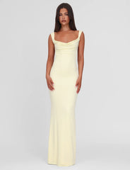 Zita Maxi Dress - Lemon