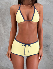 Kristin Bikini Top - Yellow : Pale Yellow